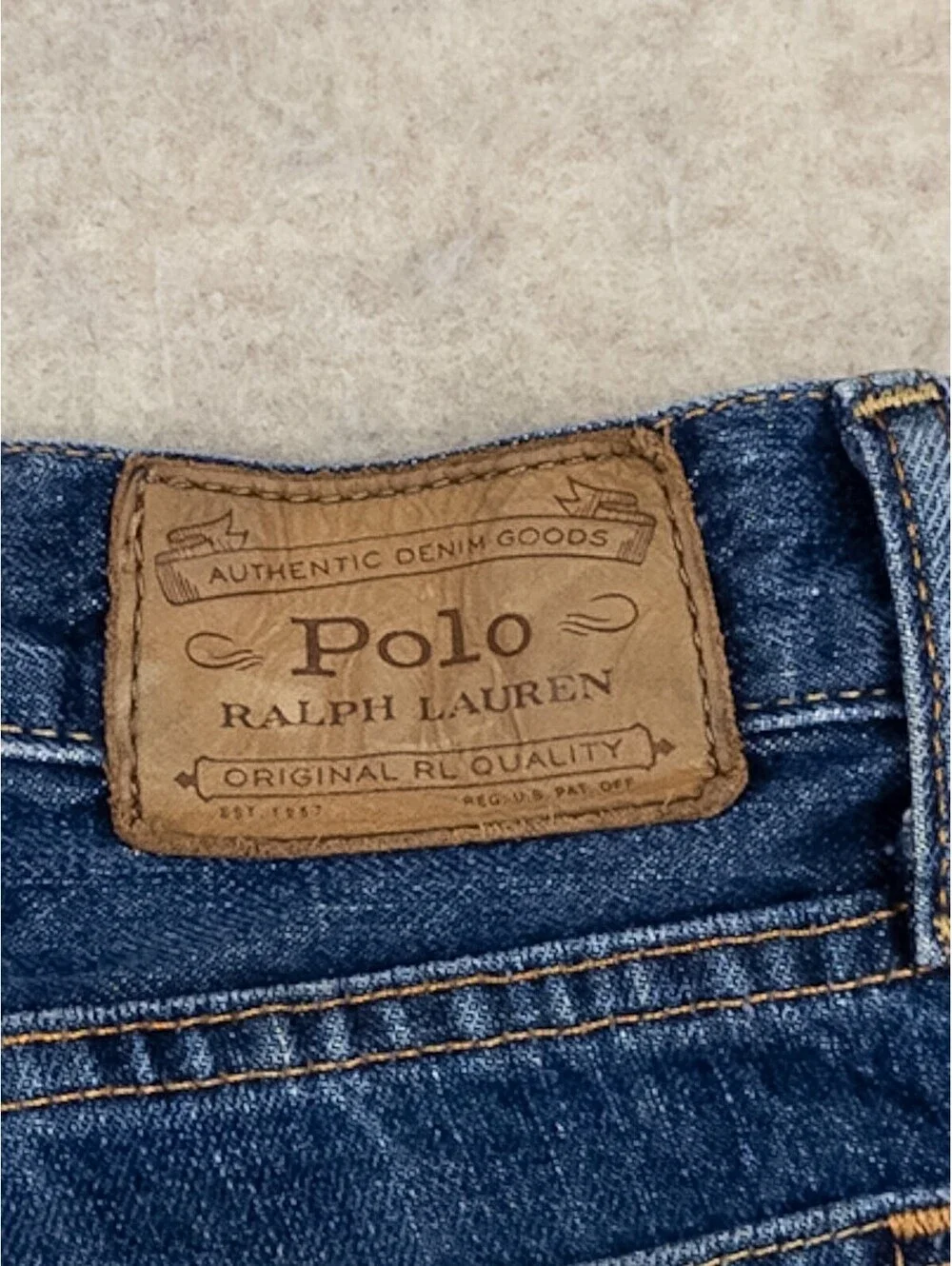Polo Ralph Lauren The Hampton Relaxed Straight Jeans Size 38/32